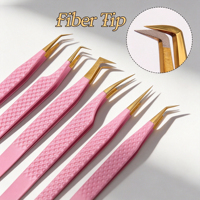 Pinces à cils en acier inoxydable avec logo personnalisé gratuit pour les artistes en extensions de cils, salons de beauté, outils pour les professionnels de la beauté