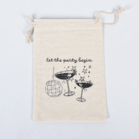 Sacs de bienvenue pour invités de mariage en coton biologique de haute qualité, personnalisables avec logo sérigraphié, recyclables, par Nalia's Pouches