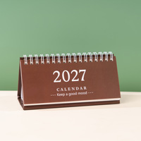 Mini calendrier de bureau 2027, bloc-notes créatif, ornement de bureau, mignon, simple, frais, version anglaise
