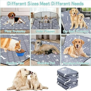 Almofadas absorventes para urina de cachorros, tapete de urina para treinamento de cães, tapete digital à prova d'água, lavável e absorvente para cães, roupa ideal para treinamento - Product Image 4