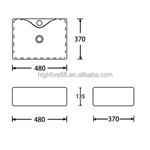 <span class=keywords><strong>2025</strong></span> פורצלן אגן חרסינה בסגנון מסורתי כיור רחצה חדש לחדר רחצה כלים סניטריים עם אבזר - Product Image 6