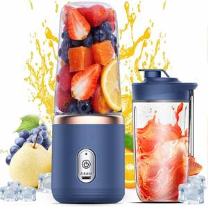 400ml USB Rechargeable Electric Personal Mini Portable Blender Stainless Steel Blade Dishwasher Safe Semi-Automatic Fresh - Product Image 1