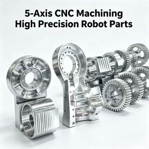 ขายึดเซ็นเซอร์หุ่นยนต์ AI แบบกำหนดเอง 5 แกน ผลิตด้วยเครื่อง CNC อลูมิเนียม 7075-T6 สแตนเลส น้ำหนักเบา สำหรับระบบนำทาง AGV - Product Image 1