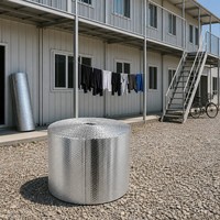 Isolation thermique moderne et écologique en feuille de bulles avec R4.0 pour les cabines de sécurité et les bâtiments métalliques