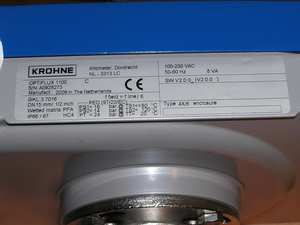 Débitmètre électromagnétique KROHNE OPTIFLUX 1100 en acier inoxydable <span class=keywords><strong>PFA</strong></span>, précision +/-0,5%, 40 bars pour liquides (eau, huile), OEM - Product Image 2