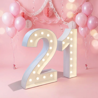 Lettres et chiffres lumineux de 1,5 m et 0,9 m pour mariages et fêtes d'anniversaire
