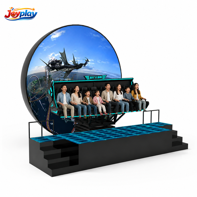 Joyplay Commercial 360 Degree Dome Cinema 7D 9D Flying Theater 8/10 Seats Immersive Motion Cinema for Theme Park FEC