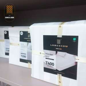 ผ้าฝ้ายอียิปต์แท้ 100% ทอแบบซาตินลายทาง 300 เส้นด้าย คุณภาพพรีเมียม เหมาะสำหรับเครื่องนอนโรงแรม - Product Image 6