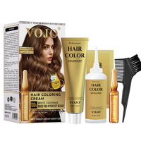 VOJO Grosir & OEM 100ml*2 Krim Pewarna Rambut Permanen dengan Minyak Argan Tahan Lama Menutup Uban Populer di Negara-negara GCC