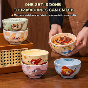 Service de vaisselle en céramique <span class=keywords><strong>Disney</strong></span> Zootopia, design adorable, coffret cadeau idéal pour les enfants, la maison et les fêtes - Product Image 6