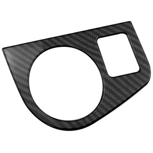 Marco de salpicadero de fibra de carbono con acabado mate para Volkswagen Polo Plus 2019, perilla de faro, ventilación de aire y embellecedor de audio - Product Image 1