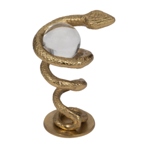 Scultura decorativa a forma di serpente in metallo per la casa, il bagno, l'ufficio, il soggiorno. - Product Image 4