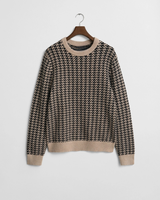 Pull en maille doux et chaud pour homme, avec logo frontal ODM, chic, pour l'automne et l'hiver, style décontracté