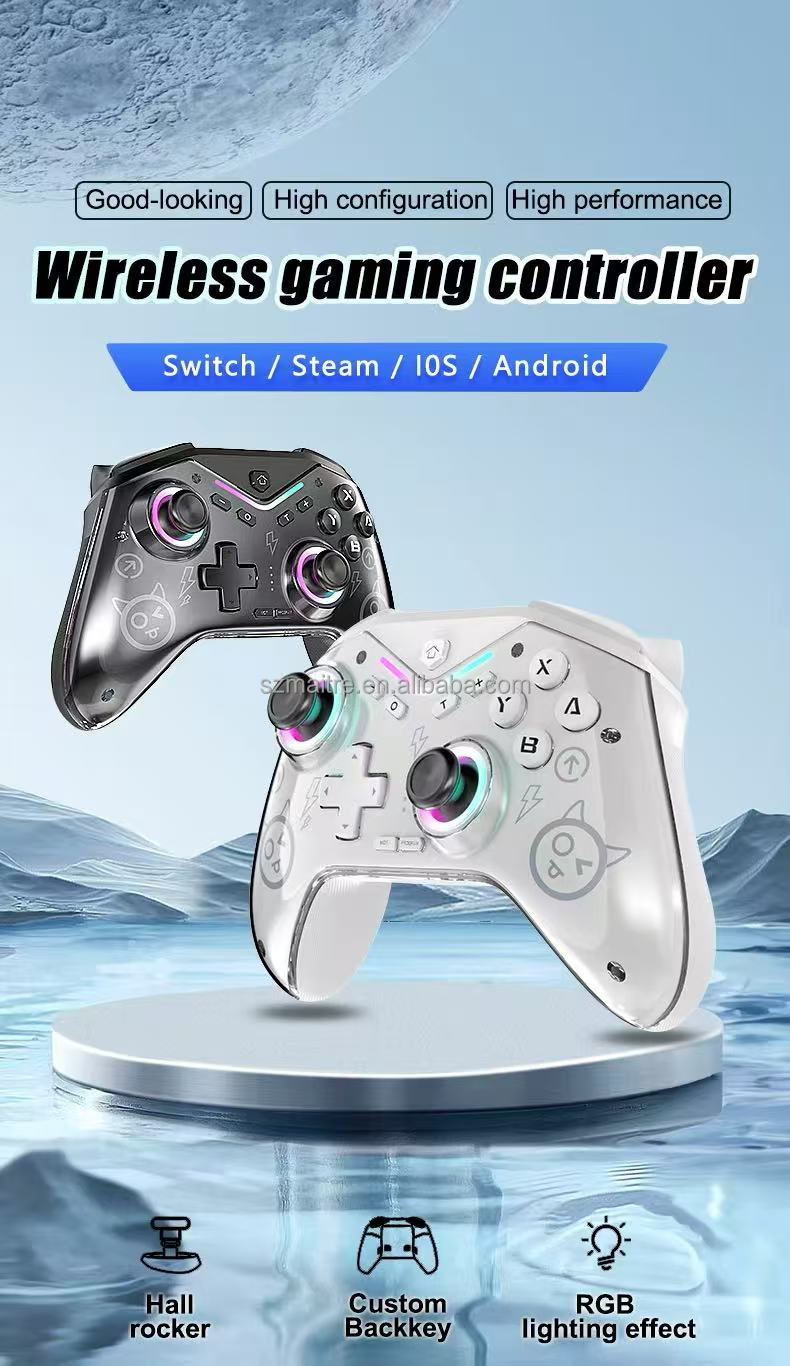 CM-619 Wireless BT Gaming Controller - Six-Axis Joystick for