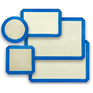 Đa dạng phong cách tái sử dụng không dính <span class=keywords><strong>Silicone</strong></span> <span class=keywords><strong>Baking</strong></span> Mat tấm vuông Pastry Mat cho macaroon nướng - Product Image 2