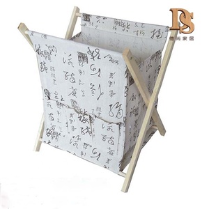 Giỏ Đựng Đồ Giặt Bằng Gỗ Gấp Gọn Giỏ Đựng Đồ Giặt Bằng Vải - Product Image 3