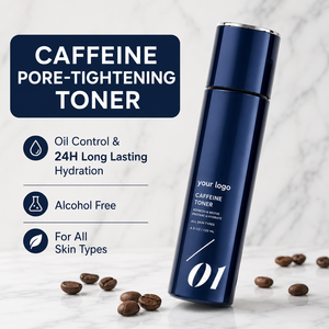 Tonique Purifiant Premium Marque Blanche Hydratant Affinant les Pores Soin de la Peau Fraîcheur Molécules Multi-Actives Tous Types de Peau Tonique à la Caféine - Product Image 5