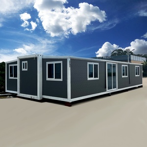 Conteneur pliable à double aile de 20 pieds, maison miniature extensible, casas prefabricadas, panneau sandwich en acier, design moderne, respirant - Product Image 1