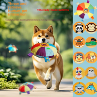 Ballon interactif pour chien en peluche arc-en-ciel, résistant aux morsures, pour l'entraînement et le jeu des chiots - Vente flash