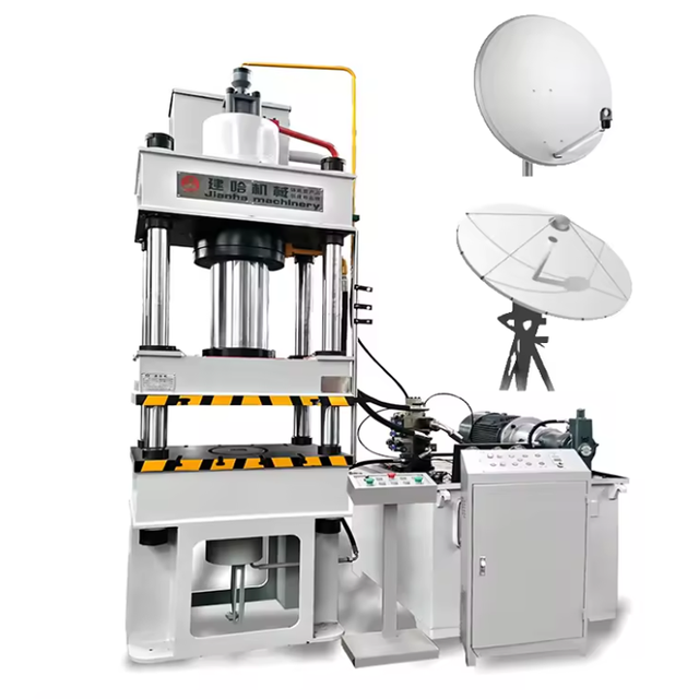 Satellite Dish Antenna Making Machine Sheet Metal 4 Column Hydraulic Press 200 Tons