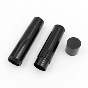 Personalizado 5g mini vacío redondo plástico blanco negro claro Chap Stick lápiz labial labio Bamb tubos - Product Image 2