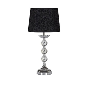 Lampe de table en tube de fer couleur or avec abat-jour en forme de tambour pour l'éclairage intérieur, articles ménagers - Product Image 5