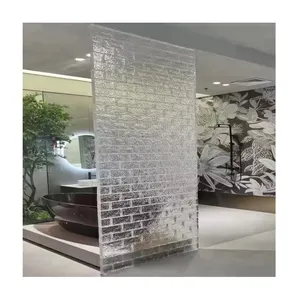 Crystal Solid Glas Bakstenen Muur Partitie Decoratieve Voor Badkamer