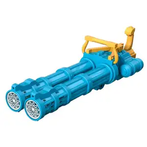 Máquina de burbujas Gatling, juguete grande de soplado de burbujas de mano para niños, máquina de burbujas de jabón completamente automática para niños y niñas