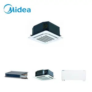 Midea brand Low noise 3-speed fan motor 500 CFM 3.5kw 4-pipe Compact Four-way Cassette 220-240v fan coil units for Residential