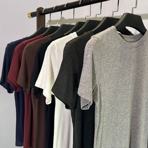 เสื้อยืดผู้หญิง TS-021 สีพื้น แขนสั้น คอกลม ผ้าถัก สวมใส่สบาย หลากหลายสไตล์ ทรงเข้ารูป - Product Image 1