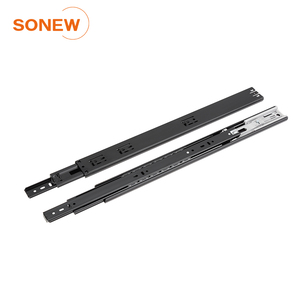 מסילות מגירה טלסקופיות מתקפלות 3 חלקים SONEW, סגירה שקטה, מסילות מגירה נסתרות, מסילות מגירה עם מיסבי כדור, הרחבה מלאה - Product Image 2
