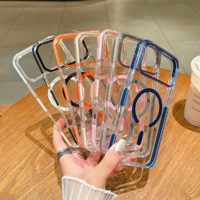 Nouvelle coque de téléphone haute transparence 2025 avec fonction de charge magnétique sans fil pour iPhone 17 16 Pro Max
