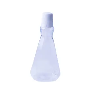Hot Selling 500ml pet plastic bottle Triangle bottle Mouthwash Bottle for medicine liquid packaging