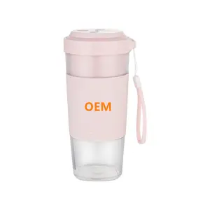 Blender tangan Mini pribadi bebas BPA, Blender pencampur udara, Juicer perjalanan, dapat diisi ulang USB portabel Mini pribadi bebas BPA 500ml