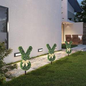 Planta Artificial de Ciprés con Conejo de Pascua, Decoración Verde para el Hogar, Removible, Novedad - Product Image 2