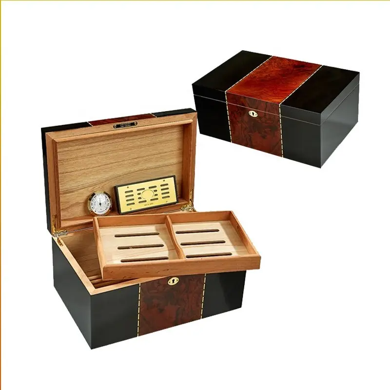 नई थोक स्पेनिश देवदार लकड़ी सिगार Humidor बॉक्स सिगार humidor सिगार मामलों/humidors