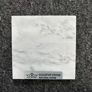 Goldtop Wholesale Custom Modern Volakas White <b>Marble</b> Slabs Natural Stone Villa Vanity Reception Desk Center Table Top - Product Image 3