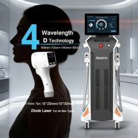 Máquina de Depilación Láser de Diodo de 4 Ondas AresLite Professional, Versión Android, Diodo Láser de 808nm