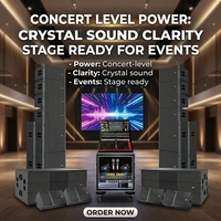 Système de sonorisation professionnel pour scène, ensemble d'équipement pour mariage, église, club, système de sonorisation Line Array et caisson de basses, solution audio complète