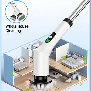 Cepillo <span class=keywords><strong>de</strong></span> <span class=keywords><strong>Limpieza</strong></span> Eléctrico Giratorio con 2 Velocidades (300/350 RPM), 7 Cepillos <span class=keywords><strong>de</strong></span> Repuesto Recargables - Product Image 2