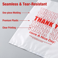 Sacs T-shirt en plastique HDPE biodégradable et écologique, couleur personnalisée, pour le commerce de détail durable, avec logo imprimé sur mesure, pour ustensiles de cuisine