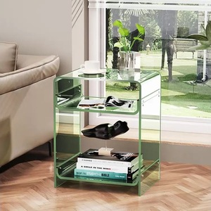 Factory Wholesale Portable Modern Multi-Use Acrylic <strong>Record</strong> <strong>Player</strong> Bedside/Side <strong>Table</strong> - Product Image 1