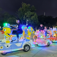 News Resort Train touristique Amusement pour enfants Amusement électrique pour enfants à l'intérieur Promenades en train sans rail dans le centre commercial