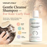 Shampoo démêlant doux pour enfants, sans sulfate ni parabène, sans larmes, pour cheveux bouclés, crépus et ondulés, marque privée