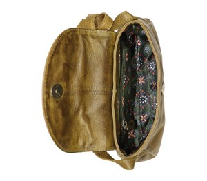 Bolso Bandolera de Cuero Oliva Envejecido Estilo Aventurero para Mujer, Bolso de Hombro de Inspiración Vintage con Correa Ajustable, a la Moda - Product Image 4