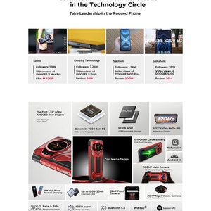 Teléfono Inteligente 5G Resistente, Android 14, Visión Nocturna, Cámara Principal de 100MP, 12+512GB, NFC, Desbloqueado, 10100mAh, Doogee S200 Plus - Product Image 5