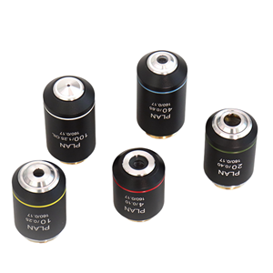 <b>Microscope</b> Achromatic Objective Lenses (Black) Anti-Reflective Coating 4X - Product Image 1