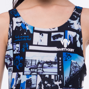 Maillots <span class=keywords><strong>de</strong></span> <span class=keywords><strong>bain</strong></span> une pièce pour filles, imprimés, séchage rapide, anti-UV, polyester/nylon, sans manches, pour les filles <span class=keywords><strong>de</strong></span> <span class=keywords><strong>12</strong></span> <span class=keywords><strong>ans</strong></span> - Product Image 6