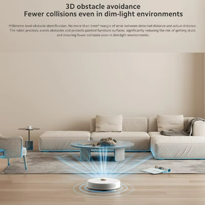 مكنسة كهربائية روبوتية S10+ بقوة شفط تزيد عن 2499 باسكال، شحن تلقائي، تحكم عبر التطبيق، تنظيف رطب/جاف، عمر بطارية طويل للاستخدام المنزلي - Product Image 2