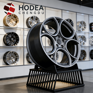 Cerchio in Lega di Alluminio da 18 Pollici 8J Multirazza <span class=keywords><strong>Grigio</strong></span> Canna di Fucile Lavorato a Macchina per <span class=keywords><strong>Alfa</strong></span> <span class=keywords><strong>Romeo</strong></span> 4C Coupé Performance Retrofit Personalizzato - Product Image 4